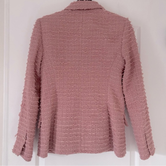 L’agence Tweed Chamberlain Blazer in Dusty Pink Size 2 - Picture 11 of 13